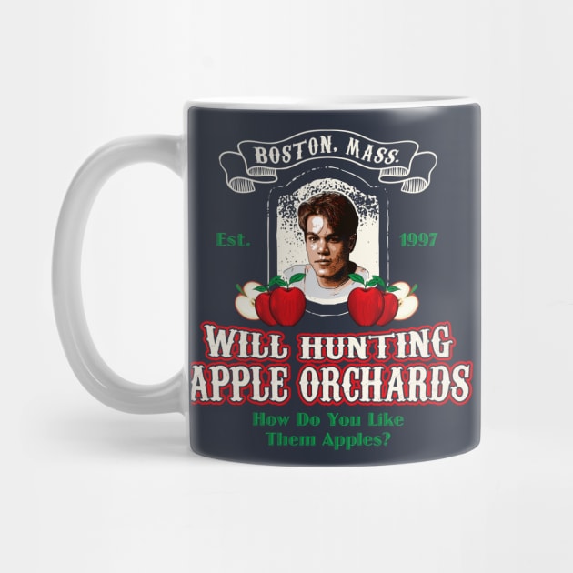 Will Hunting Apple Orchards by Alema Art